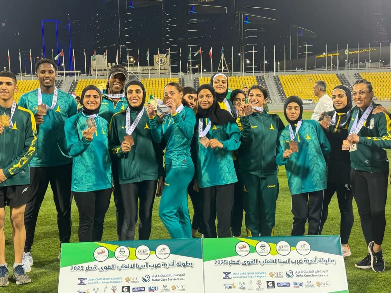 سيدات الخليج يسطعن في سماء غرب آسيا بـحصاد 10  ميداليات